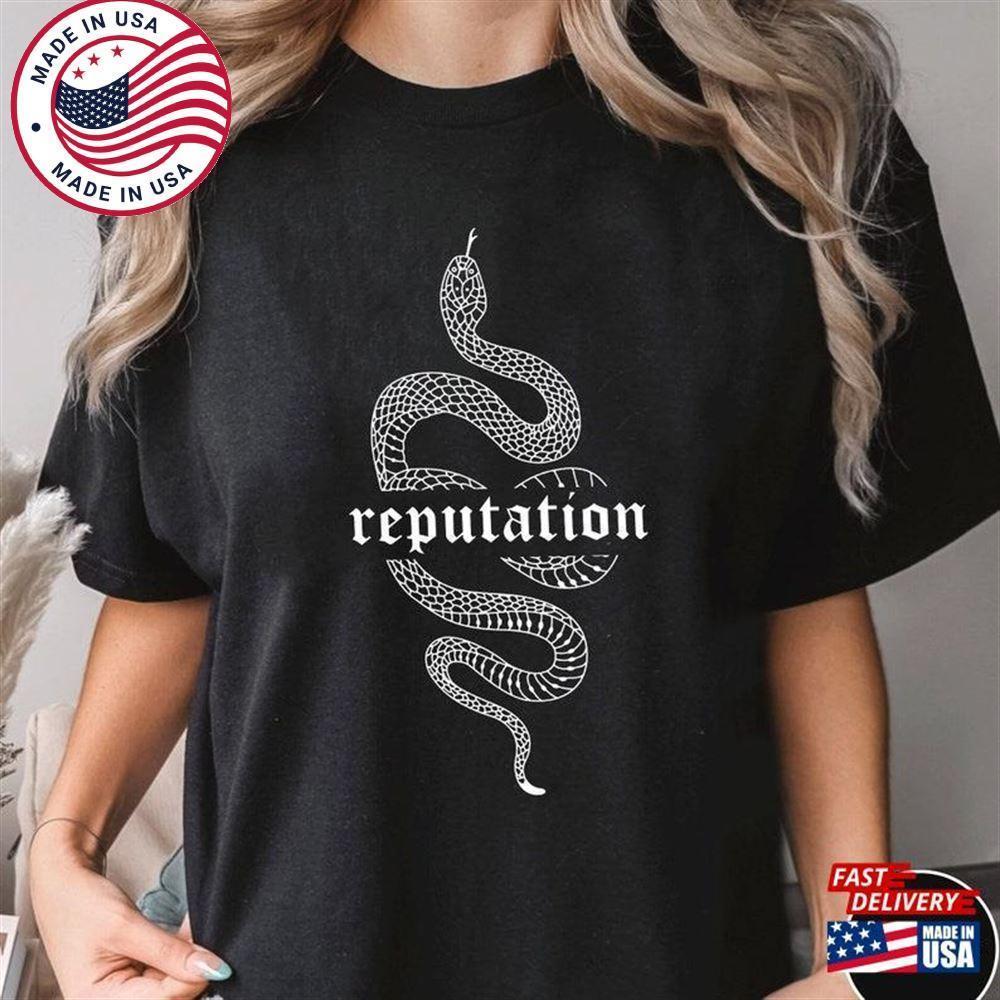 Reputation Snake Shirt Trending Unisex Tee Shir Music Lover Tee Fan Unique